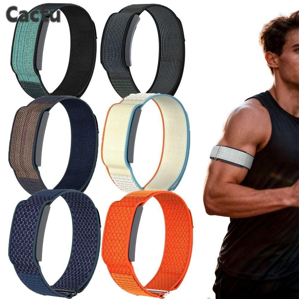 CACTU Sport Band, Loop Design Adjustable Fitness Tracker Strap, Breathable Nylon 22mm Bicep Band สํา