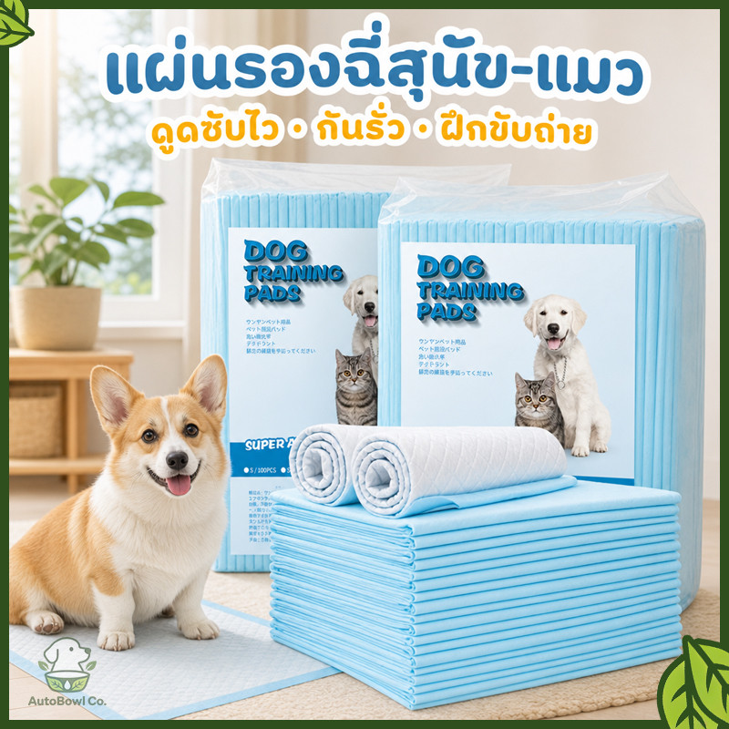 4 แพ็ค 😺แผ่นรองซับฉี่สุนัข-แมว ดูดซับไว ฆ่าเชื้อ กันเปื้อน ใช้ซ้ำได้ สะดวกทุกที่ ผ้ารองฉี่ ถาดรองฉี่