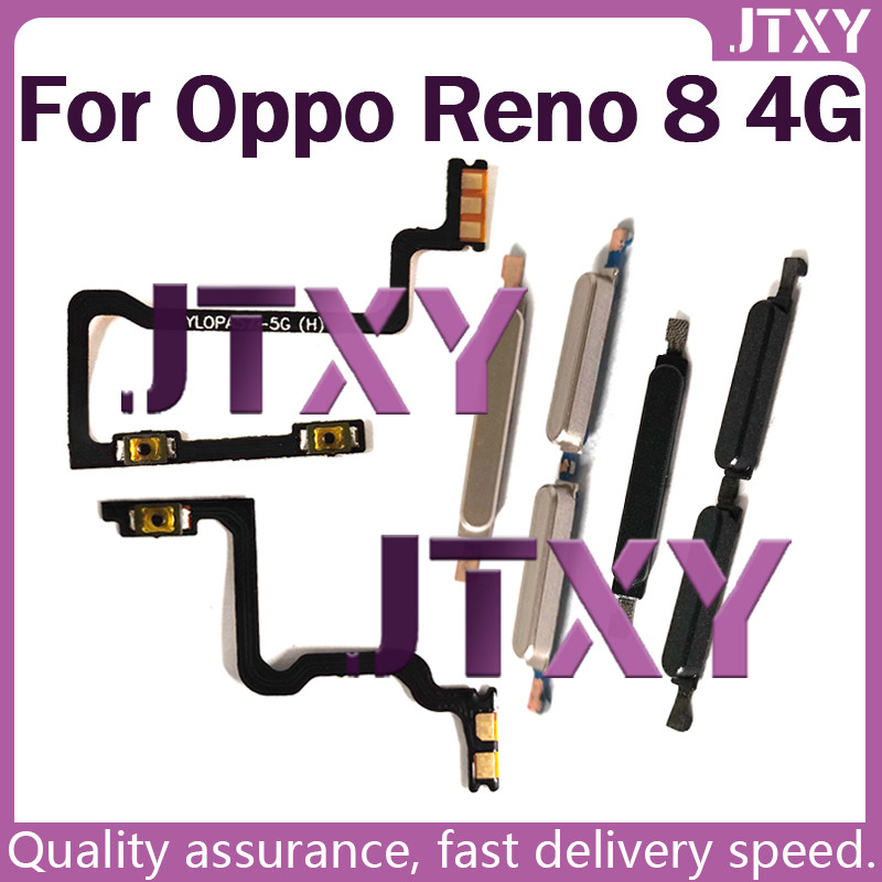 สําหรับ Oppo Reno 8 4G CPH2457 เปิดสวิตช์ปิดระดับเสียงปุ่มขึ้นและลงเปลี่ยนสายเคเบิล Flex