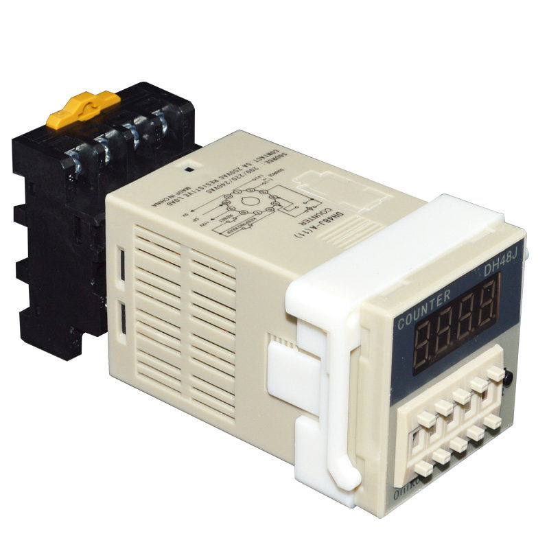 จอแสดงผลดิจิตอลเคาน์เตอร์อิเล็กทรอนิกส์รีเลย์ DH48J-11A เคาน์เตอร์ DH48J-A เคาน์เตอร์ 11 สายรัดเท้าห