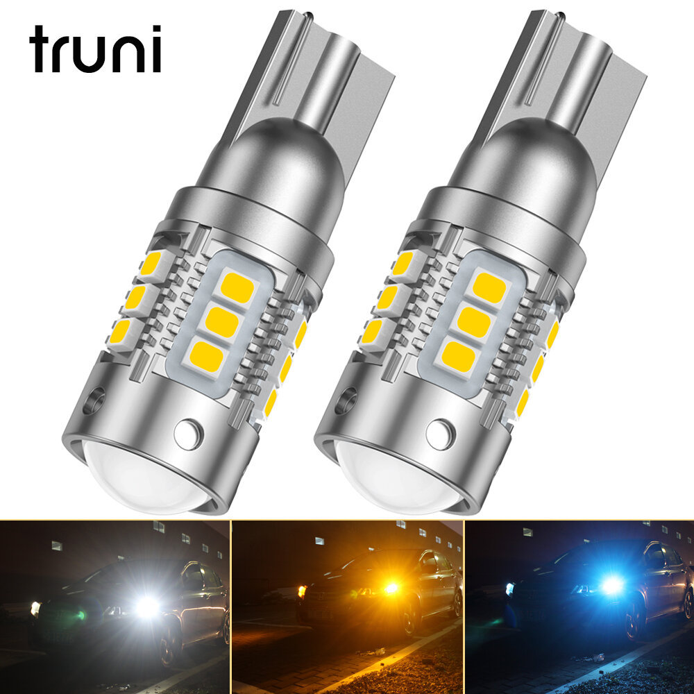(แพ็คสําหรับ 2) CANBUS Super Bright T10 W5W 168 194 501 2825 LED โคมไฟที่จอดรถด้านข้างหลอดไฟกว้างสํา