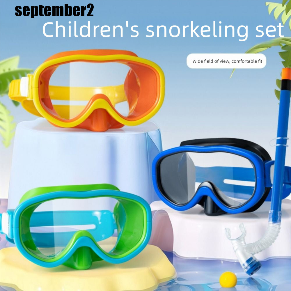 SIPTEMBER เด็ก Snorkel ชุด, แว่นตา Anti-fog เด็กแว่นตาว่ายน้ํา, Dry Top Snorkel Combo ชุดป้องกันรังส