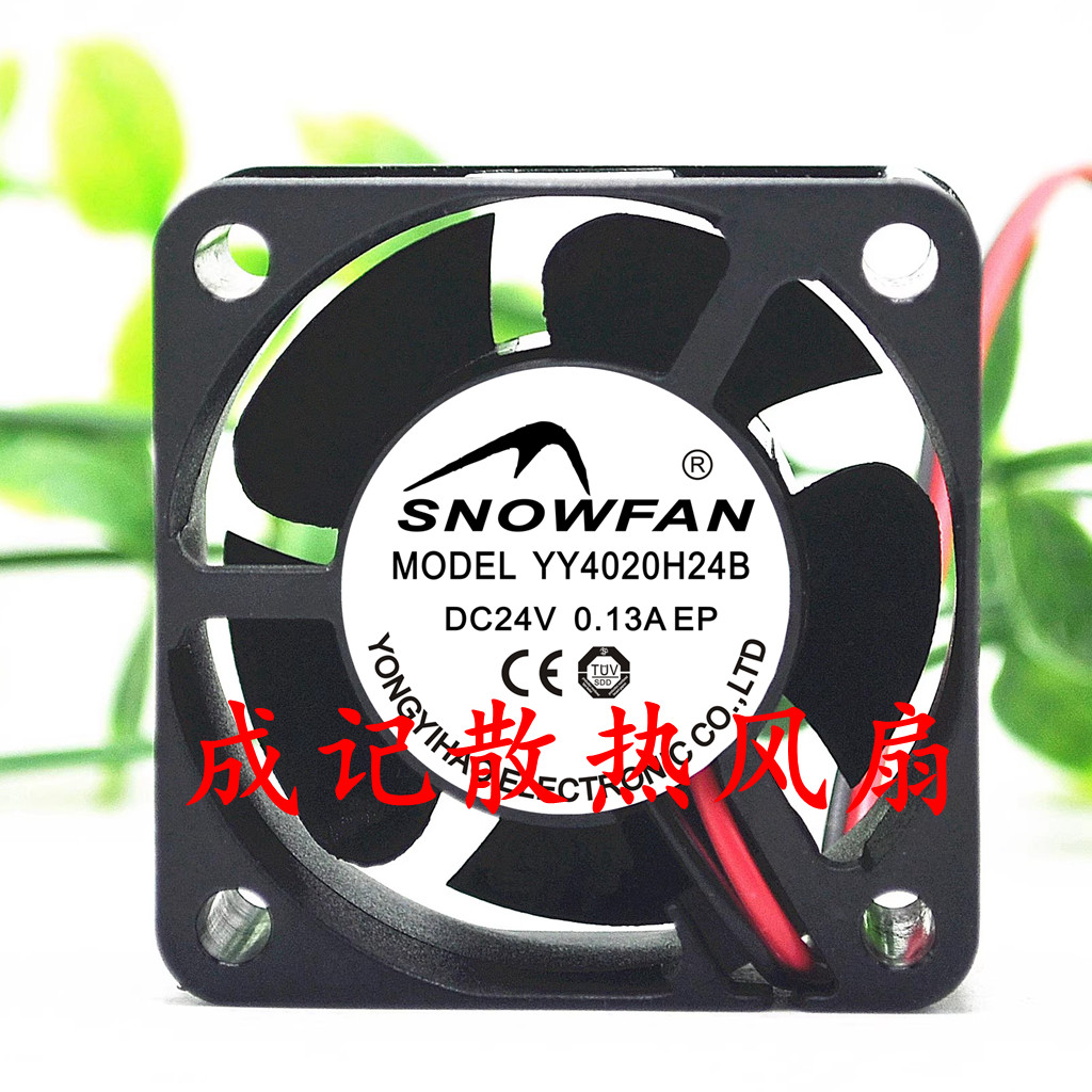 SNOWFAN ยี่ห้อใหม่ YY4020H24B 24V 4CM 0.13 A 4020 Axial Fan Fan Fan