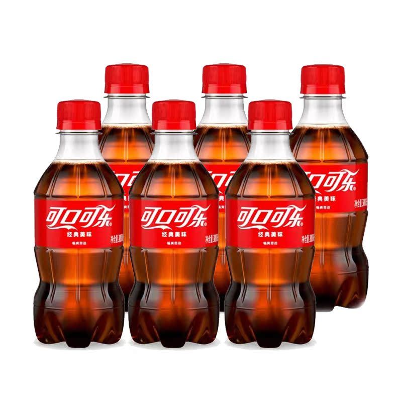 Coca-Cola ขวดเล็ก 300ml Sprite Fanta Zero องศา Cola ขวดเล็กเครื่องดื่มอัดลม rx