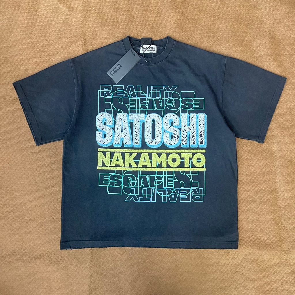 J9DL Stack Letter Logo Tee France Washed Honey Soft Phone พิมพ์เสื้อยืดแขนสั้น