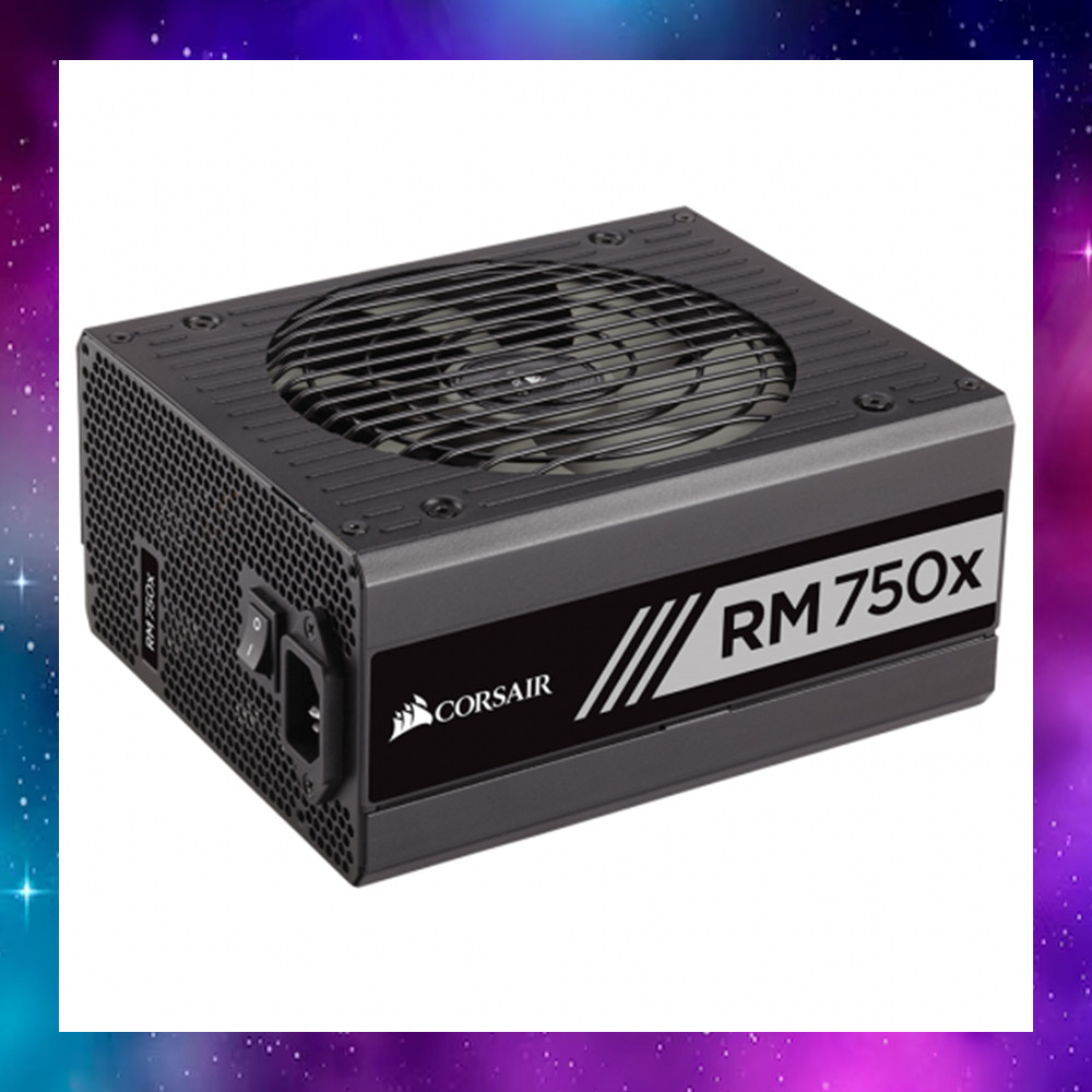 POWER SUPPLY (อุปกรณ์จ่ายไฟ) CORSAIR 750W RM750X 80 PLUS GOLD สายเพียงพอต่อการใช้งาน ใช้งานปกติ