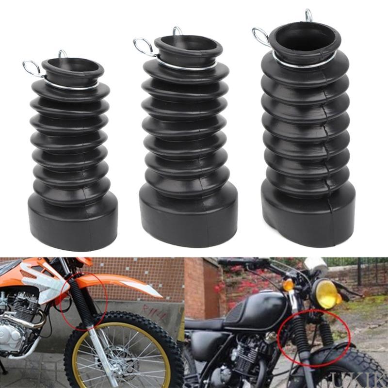 UKIK 2 ชิ้นรถจักรยานยนต์ส้อม 27 30 33 มม.ฝุ่น Damping Guard Dirt Bike Shock Boots