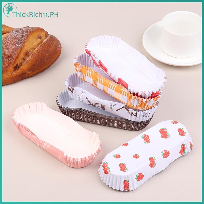 ThickRich 100 ชิ้นทิ้ง Cupcake Liners Greaseproof ถ้วยเบเกอรี่ Non-Sti กระดาษเบเกอรี่ถ้วยเรือรูปร่าง