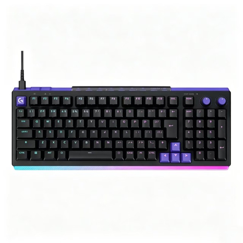Logitech (G) G512 X 98 คีย์บอร์ดแกนแม่เหล็กแบบมีสายเกมสํานักงานที่กําหนดเองเอฟเฟกต์แสง RGB