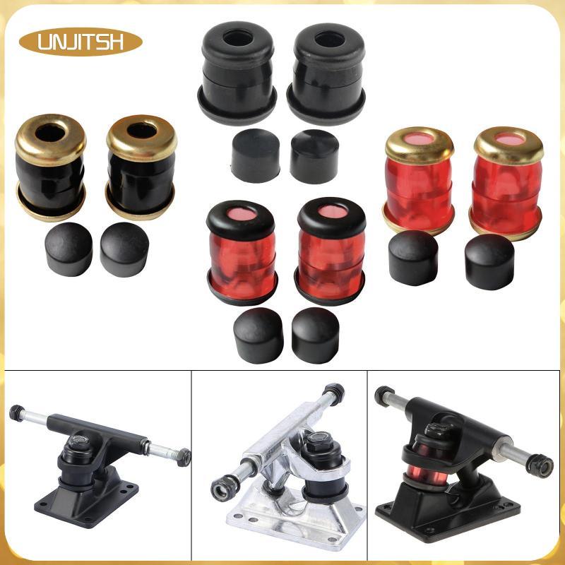 [unjitsh] PU 90A สเก็ตบอร์ดรถบรรทุก Bushings Top Bottom Cushions Kit สําหรับ Longboard สเก็ตบอร์ดไฟฟ