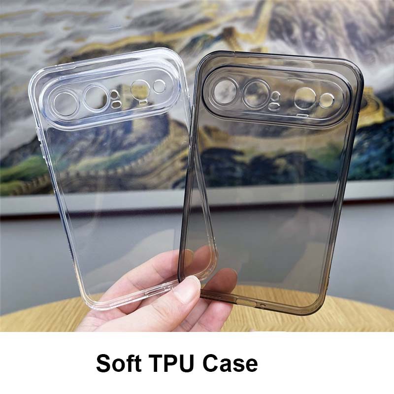 คลุมทั้งหมดสีโปร่งใสกันกระแทกเคส TPU สําหรับ Huawei Pura X View XView Back Protector Shell