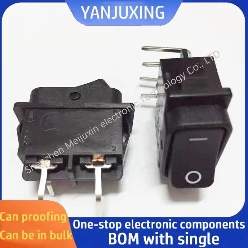Ly 4-pin 2 ตําแหน่งโค้งขาเรือสวิตช์ไฟ ZT410/420 เครื่องพิมพ์สลับสวิทช์ 16A