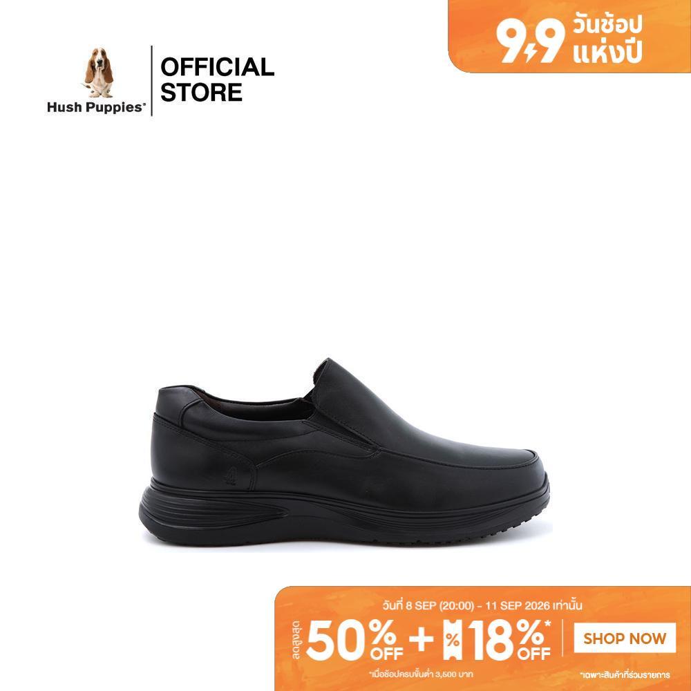 Hush Puppies รองเท้าผู้ชาย รุ่น HP 8HDFB1546A - สีดำ (รองเท้าทางการหนังแท้ แบบสวม)