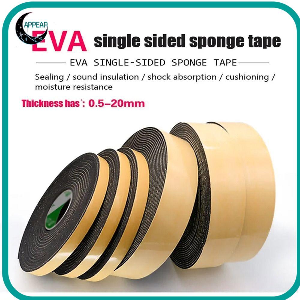 APPEAR 10M เทปฟองน้ําโฟมป้องกันการชนกันหนา 1-5 มม.Rught Excluder EVA