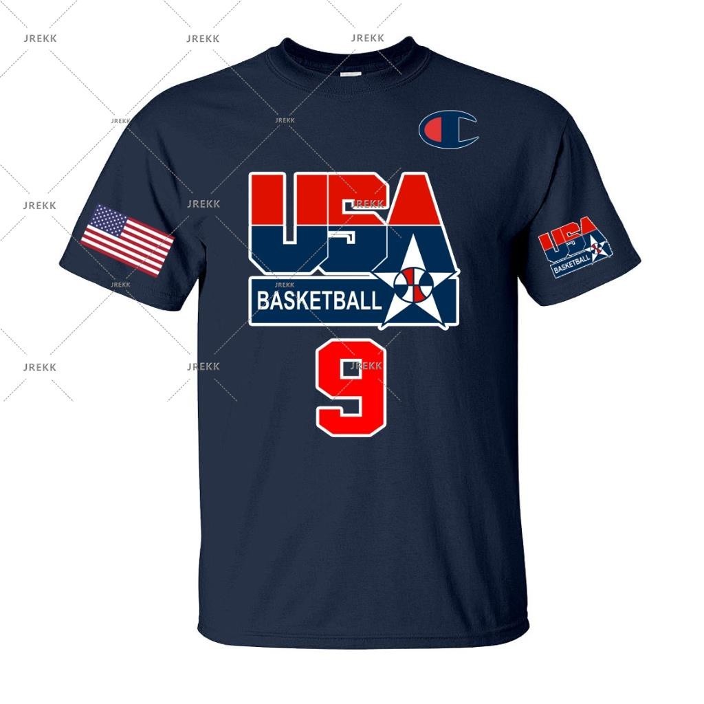 เสื้อยืดบาสเก็ตบอลสหรัฐอเมริกา FIBA