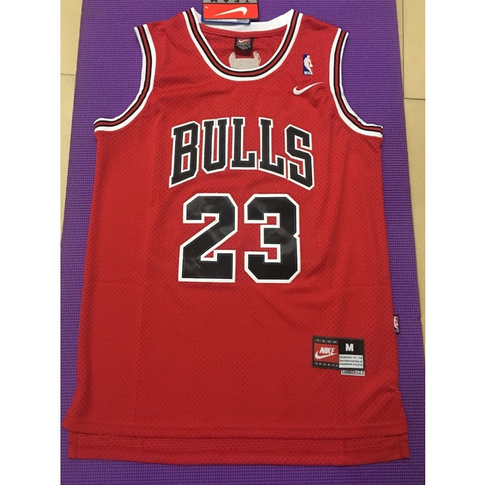 IDAWN7 เสื้อบาสเก็ตบอล Michael BULLS ปักสีแดงสําหรับผู้ชาย