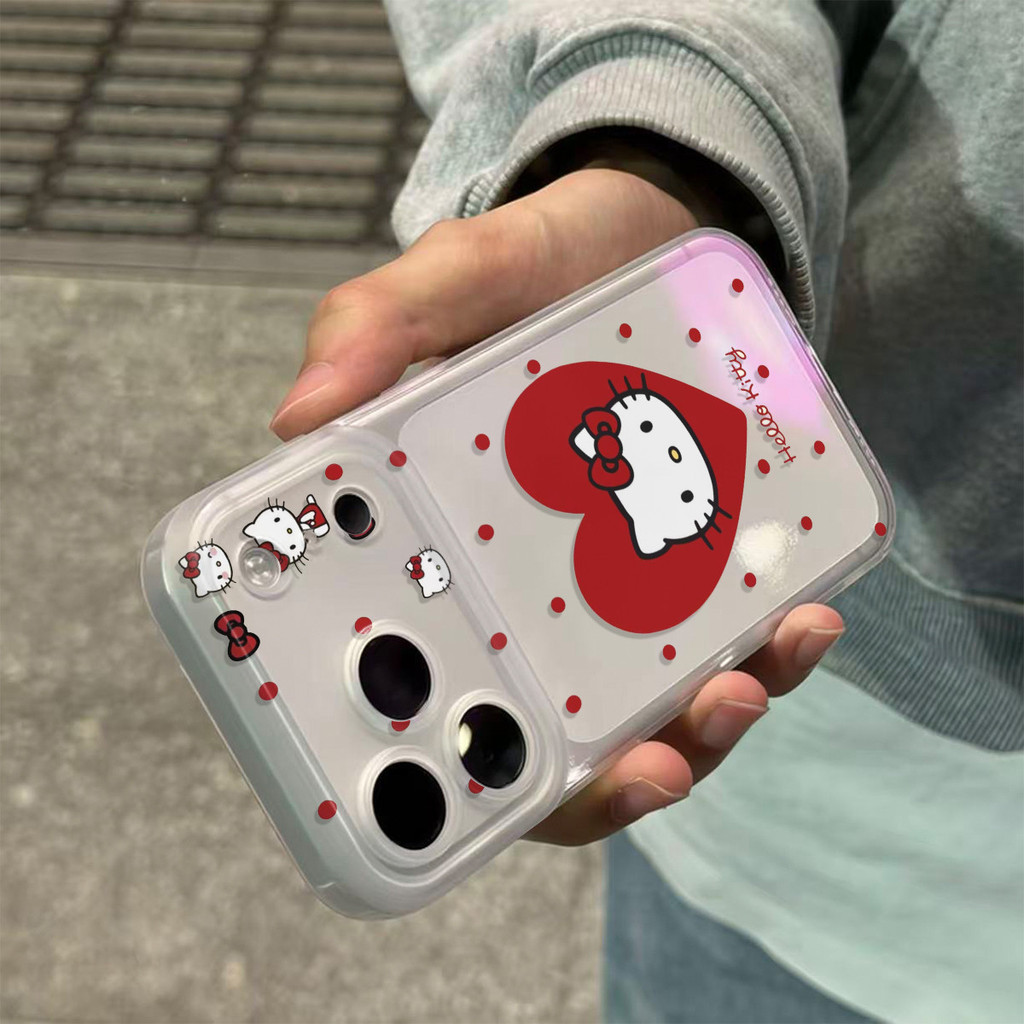 การ์ตูนแมวรูปแบบเคสโทรศัพท์หัวใจจุดเหมาะสําหรับVivo V27/V27 Pro V27e V29 5G V29E 5G T1 5G/Y75 5G T1 