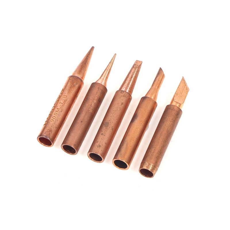 loveoionia1 5PCS ทองแดงบริสุทธิ์ตะกั่วฟรี 900M-TK หัวแร้งเคล็ดลับหัวแร้ง ปลายเหล็ก IA