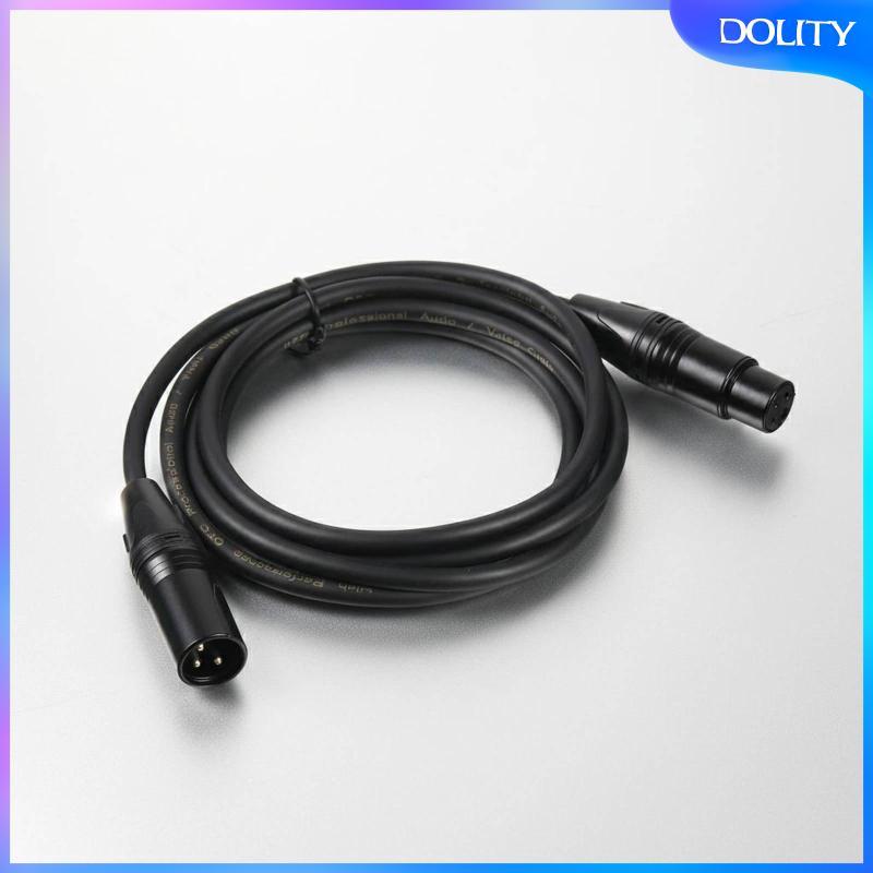 [dolity] 3-Terminal XLR Cable ขั้วต่อโลหะที่ทนทานชายกับหญิง XLR Cable Shielded