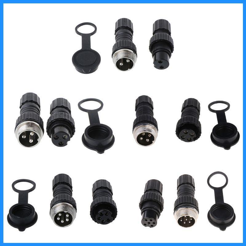 Luk GX16 กันน้ําการบินเชื่อมต่อปลั๊กซ็อกเก็ตเซ็นเซอร์ Encoder 2 3 4 5 6 Pin ใหม่