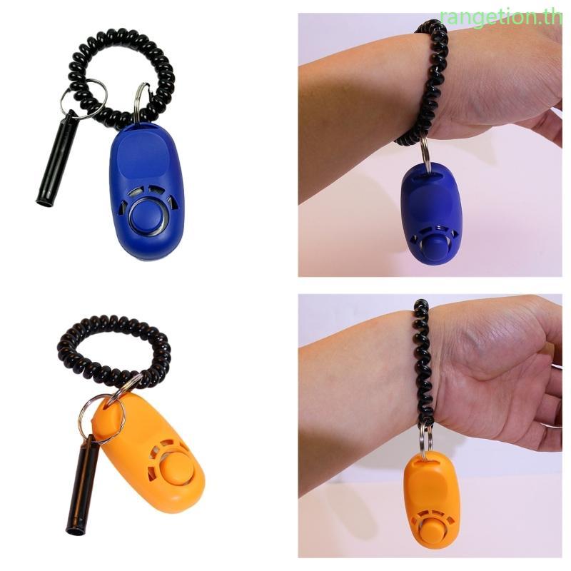 RAN Clickers การฝึกอบรมสําหรับสุนัขการฝึกอบรมสัตว์เลี้ยง Clickers นกหวีดพร้อมพวงกุญแจสุนัข Clickers 