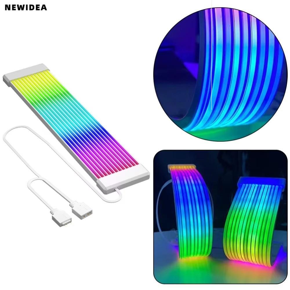 NEWIDEA PC Light Strip, DIY LED Strip Light,สายต่อ 8PIN 24PIN ยืดหยุ่น ARGB Light Bar