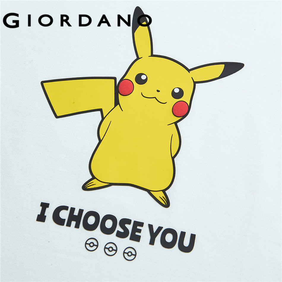 GIORDANO تيشيرت أطفال سورونا مطبوع Pokémon — صورة 7