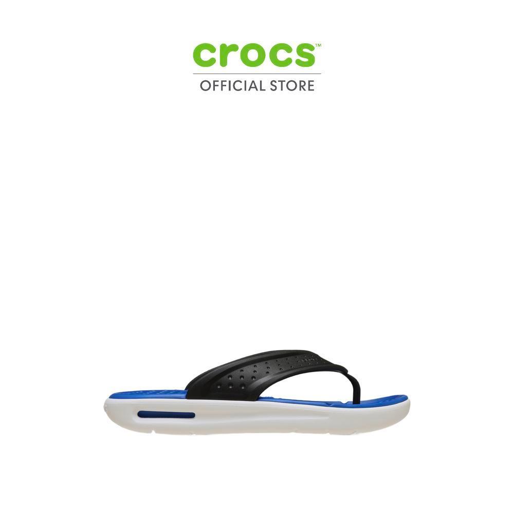 CROCS รองเท้าแตะผู้ชาย INMOTION FLIP รุ่น 211101-0LC - BLACK/BLUE BOLT