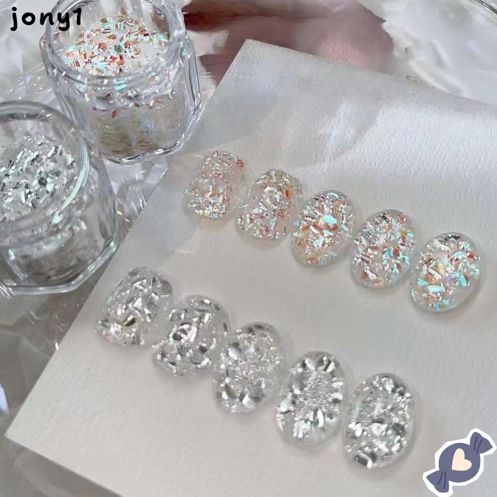 THUY Nail Art Sequins, Blinking Sequins Flash Nail Art, Glitter Nail Art DIY Nail Art Charms