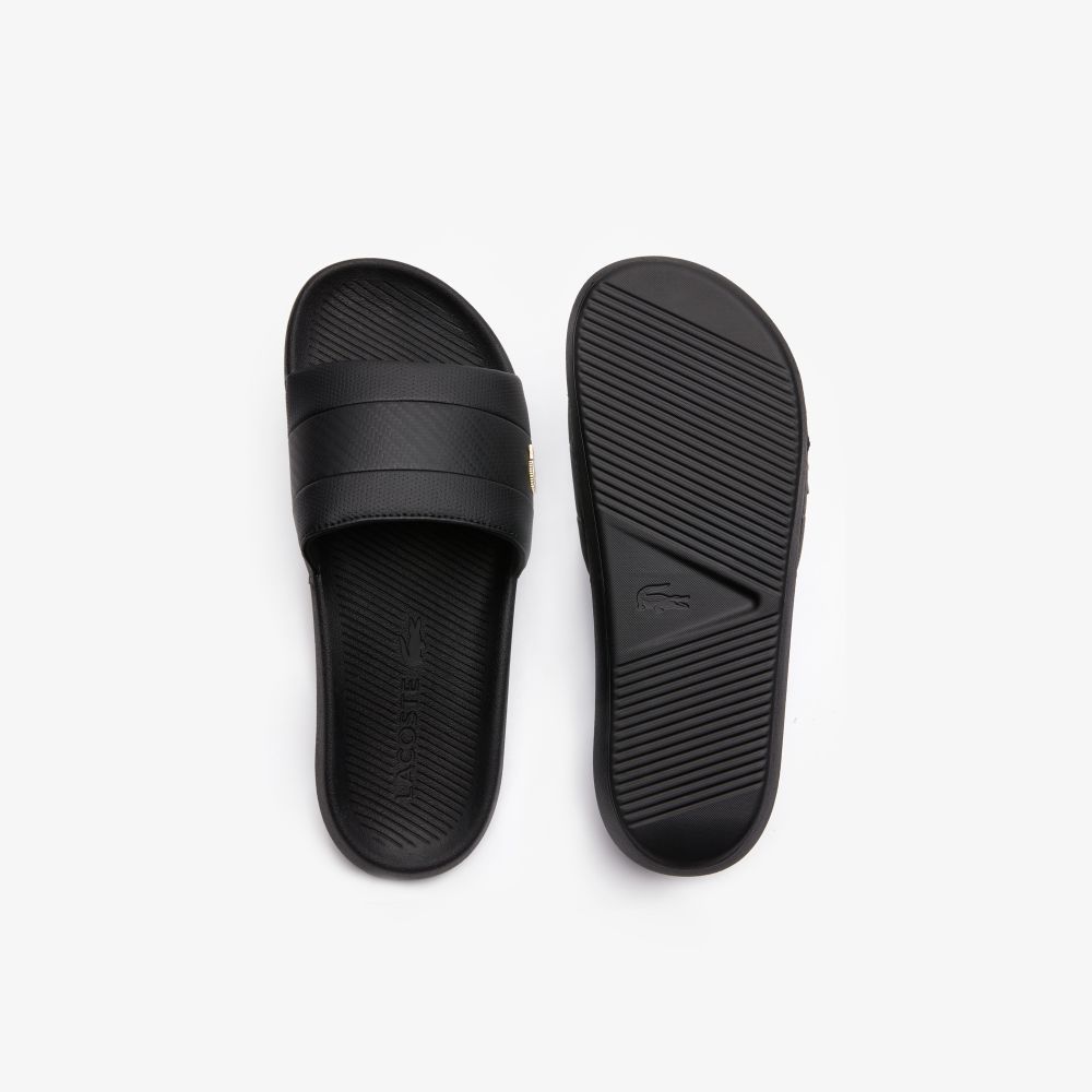 LACOSTE شبشب رجالي Serve Slide Hybrid — أسود — صورة 4
