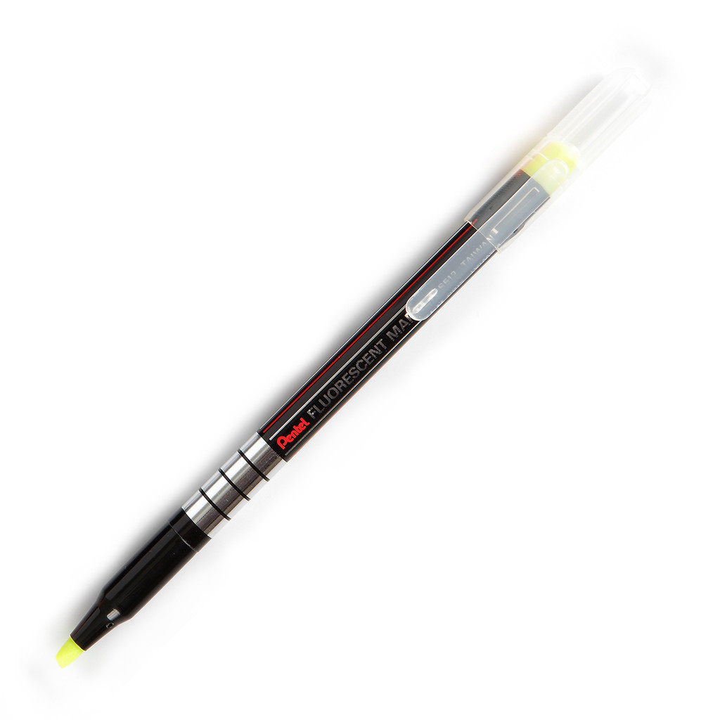 Pentel قلم تحديد S512 — أصفر