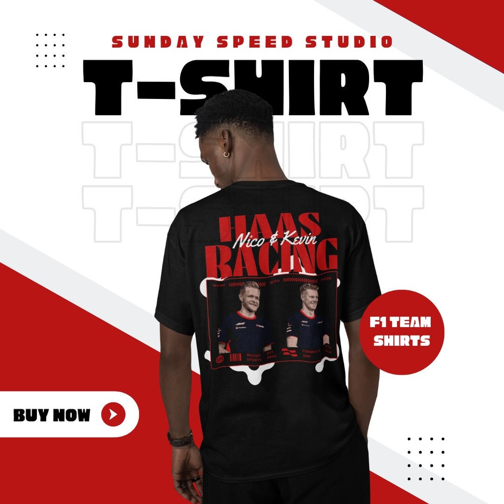 F1 Haas Racing - เสื้อยืด Nico และ Kevin F1
