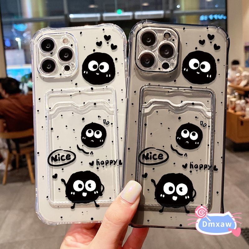 SAMSUNG น่ารักการ์ตูนผู้ถือบัตรเคสโทรศัพท์สําหรับSamsung Galaxy S10 S9 S8 Plus Lite S10+ S9 + S8 + ห
