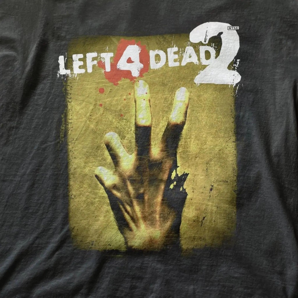 เสื้อยืด Left 4 Dead 2 Clic สไตล์ Y2K เสื้อยืดเกมยุค 2000 เกม L4D2