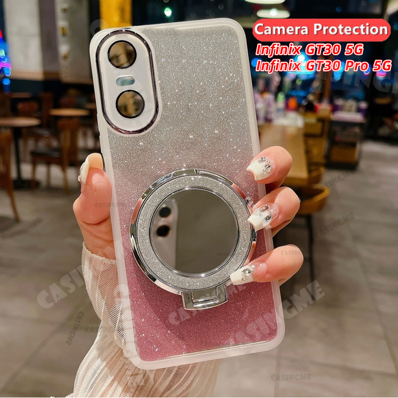 Infinix GT30 5G GT30Proกระจกแม่เหล็กGlitterสําหรับInfinixGT30 infinix GT30 GT30 Pro 30Pro 5Gกล้องShc