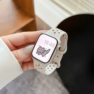 สายยางซิลิโคนอ่อนสำหรับ for Apple Watch Ultra 3 2 49มม Iwatch Series 11 10 9 8 7 6 5 SE 3 2 46 45 44 42 40 38มม