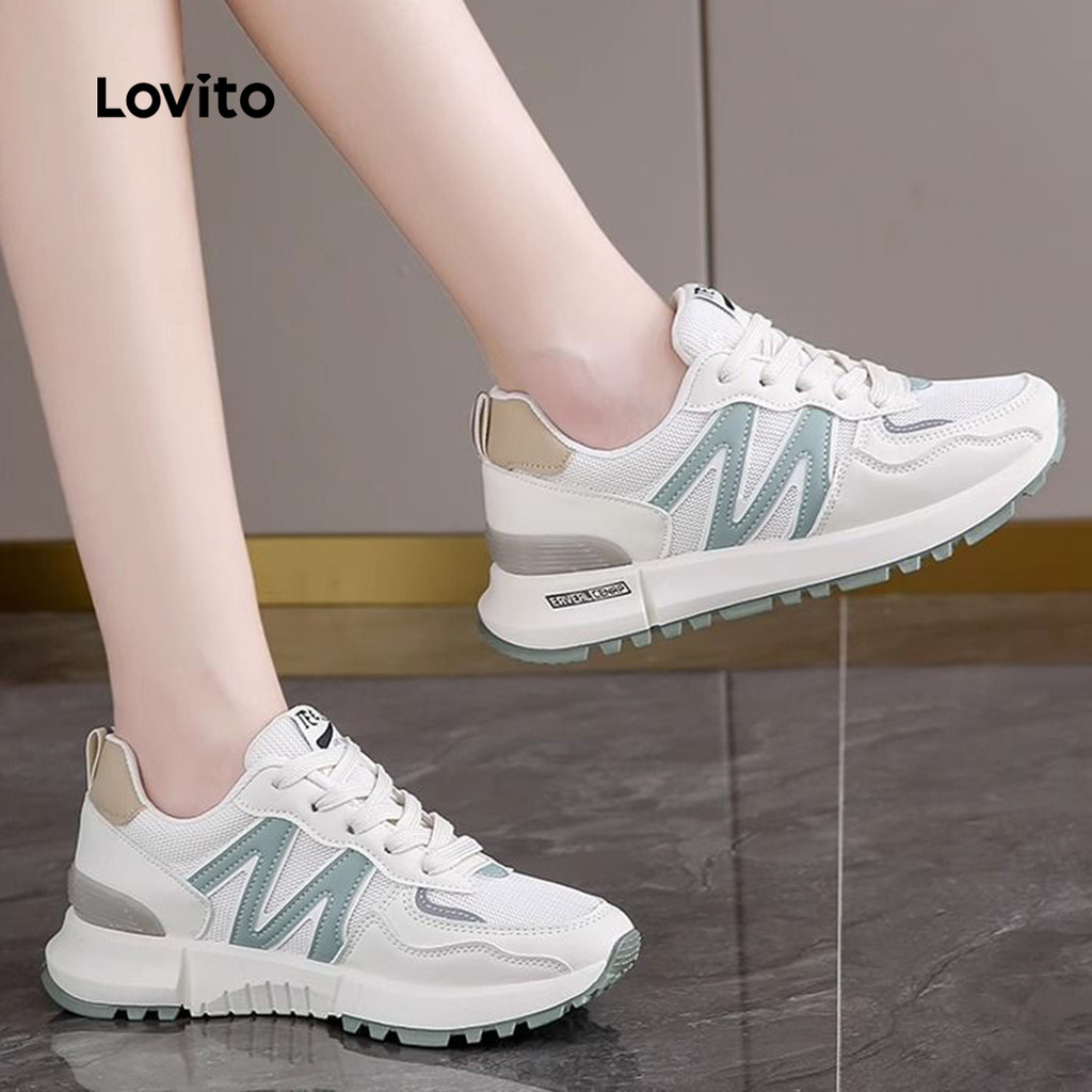 Lovito สนีกเกอร์สไตล์แคชชวลสำหรับผู้หญิง LFA97146 - รูปที่ 4