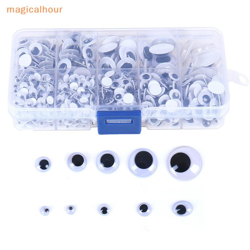 Magicalhour^^ ตาผสมแบบมีกาวในตัวสําหรับของเล่นตุ๊กตา googly wiggly eyes อุปกรณ์ diy *ใหม่
