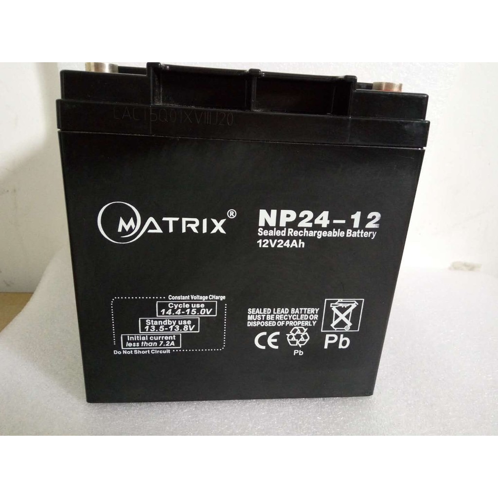 MATRIX MATRIX NP24-12 แบตเตอรี่ 12V24AH17AH38AH65AH40AHupess Fire Host