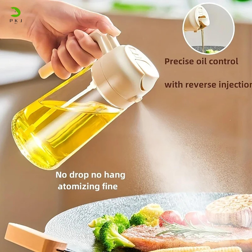 เครื่องทําอาหารน้ํามัน Sprayer 470ml วัสดุพรีเมี่ยม Sprayer Spritzer ขวดน้ํามันสําหรับ BBQ Kitchen O