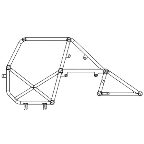 CAPO JKMAX All-Metal Climbing Car Original Factory Accessories B2 Side Pipe Frame Co-pilot