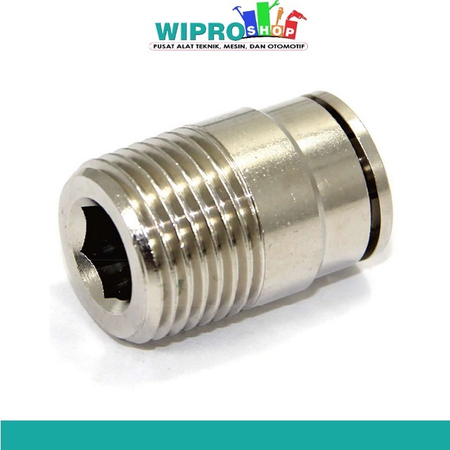 Wipro Fitting PA ปกปิดหกเหลี่ยมตรงชาย NPOCT12-02 NPOCT12-01 NPOCT10-04 NPOCT10-03 NPOCT16-04 NPOCT12