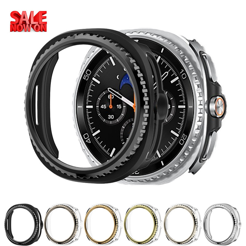 แหวนฝา + ฝาครอบสําหรับ Samsung Galaxy Watch 8 classic 46mm Protector Hard PC กันชน Galaxy Watch8 คลาสสิกกรณีป้องกัน