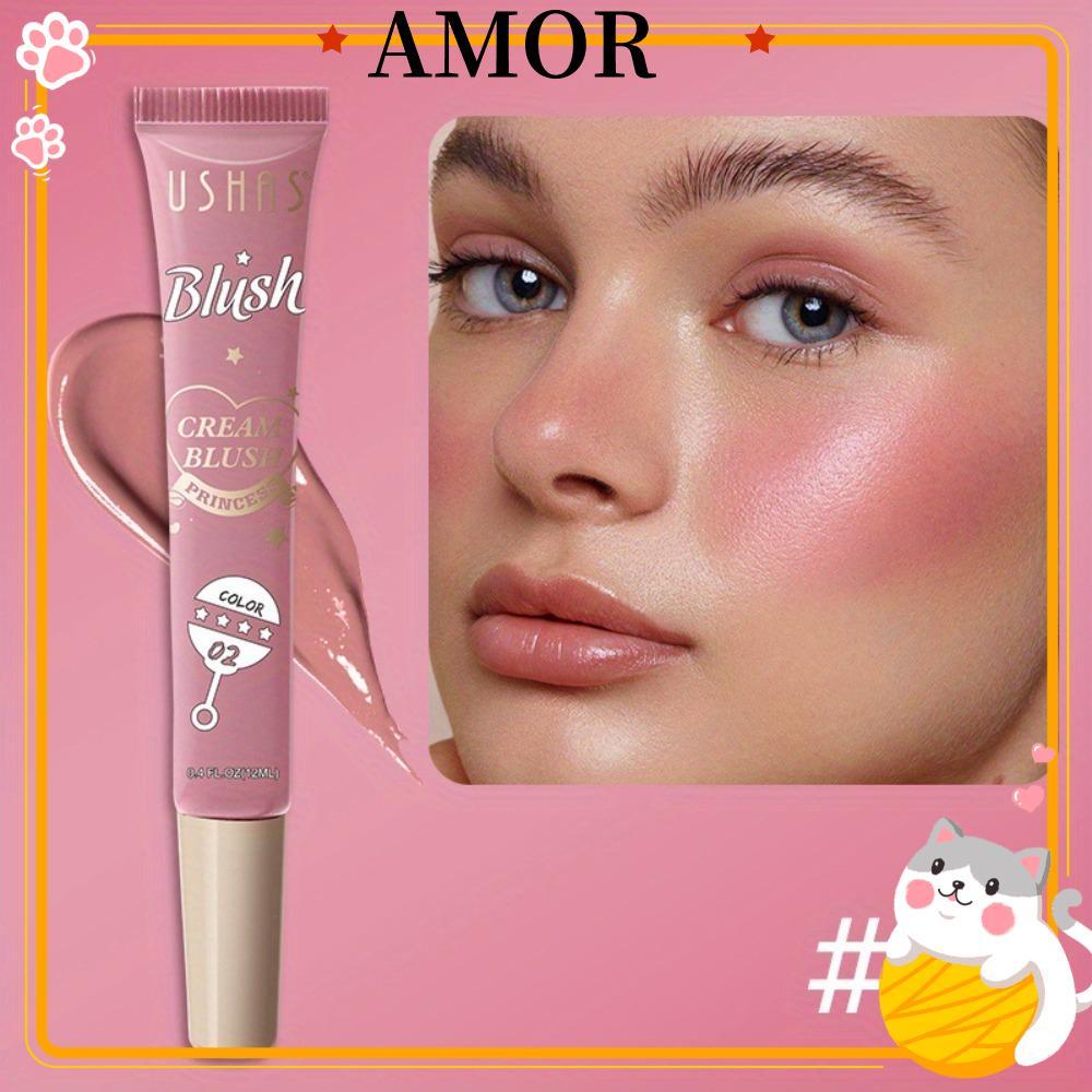AMOR Beauty Liquid Blush, วัสดุความปลอดภัย Fine Sparkling Highlights Natural Liquid Contouring Face 