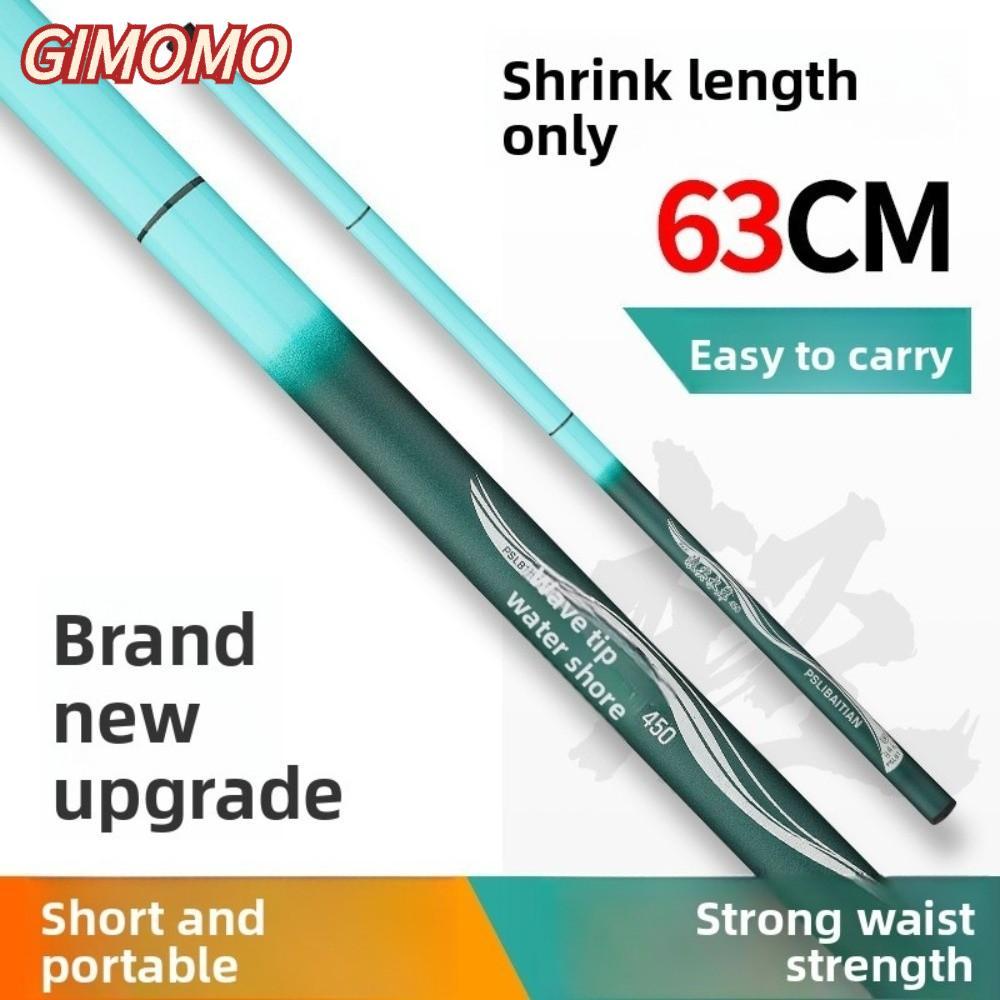 GIMOMO ชุดเบ็ดตกปลา,Telescopic Carbon Fibre Fishing Rod ชุด,เด็กหล่อ Rod Glass Fibre 2.7 M-7.2 M Fis