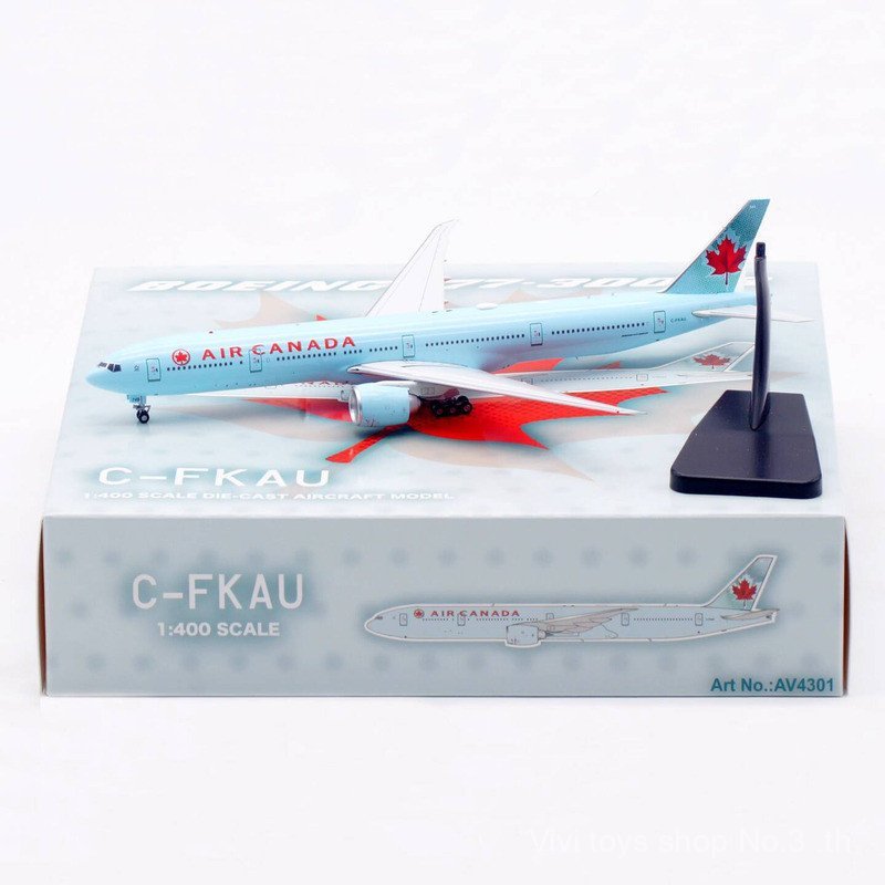{ของเล่นสดใส} AViation1/400 Canadian Airlines C-FKAU/C-FIVS เครื่องบินโลหะ รุ่น B777-300ER 251006 เจ