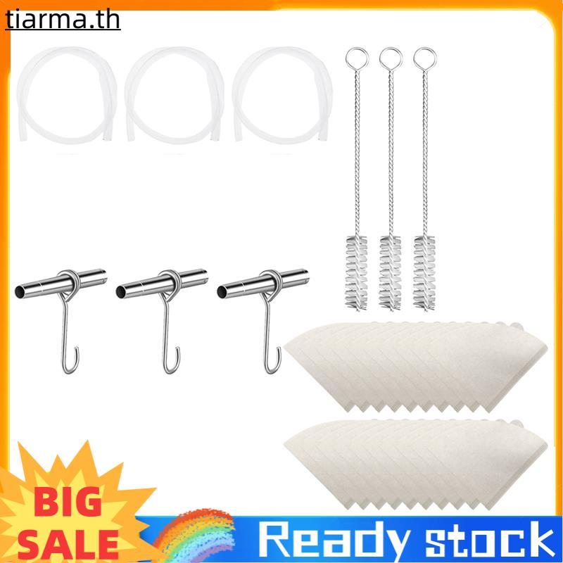 TIARMA ใหม่ Maple Syrup Tapping Kit Maple Syrup Collector สแตนเลส Maple Faucet Tip Maple Syrup กรองส
