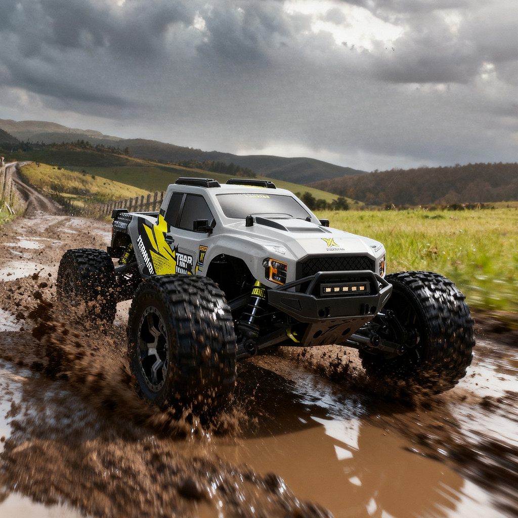 RLAARLO OMNI-TERMINATOR V2 Brushless 4WD RTR 1/10 Scale รีโมทคอนโทรลไฟฟ้ารุ่นรถรถบรรทุกมอนสเตอร์ผู้ใ