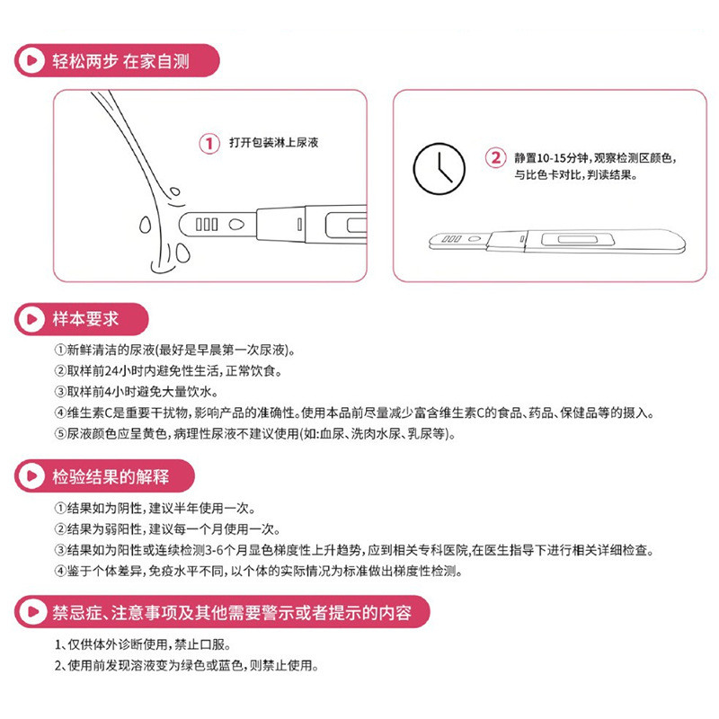 Hpv Detection Self-Test กระดาษหญิง Self-Test ชาย Reagent กล่อง HPV Test ผ้าอ้อม 25.10.18