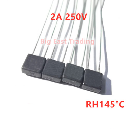 20PCS RH145 องศา 2A 250V มอเตอร์พัดลมอุณหภูมิฟิวส์รับประกันคุณภาพ